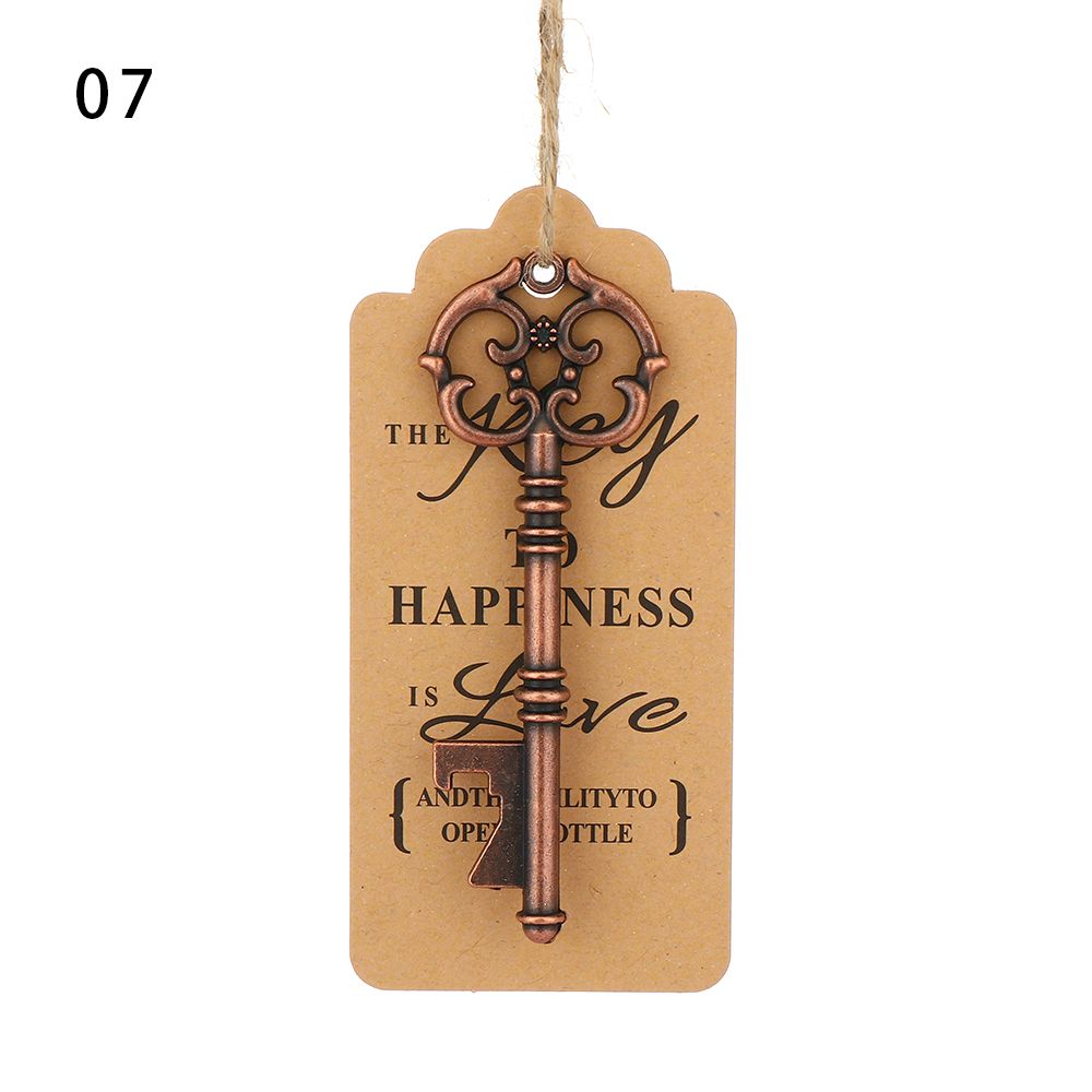 Vintage Party Favor Supplies Beer Opener Wedding Decor Key Bottle Opener Wine Keychain Souvenir