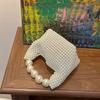 Yogodlns Handmade New Pearl Handbags For Women Fashion Trendy Portable Purse Party Shoulder Tote Bags