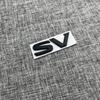 SV logo is suitable for car modification new metal SR decorative car sticker leaf board side sticker trunk sticker.