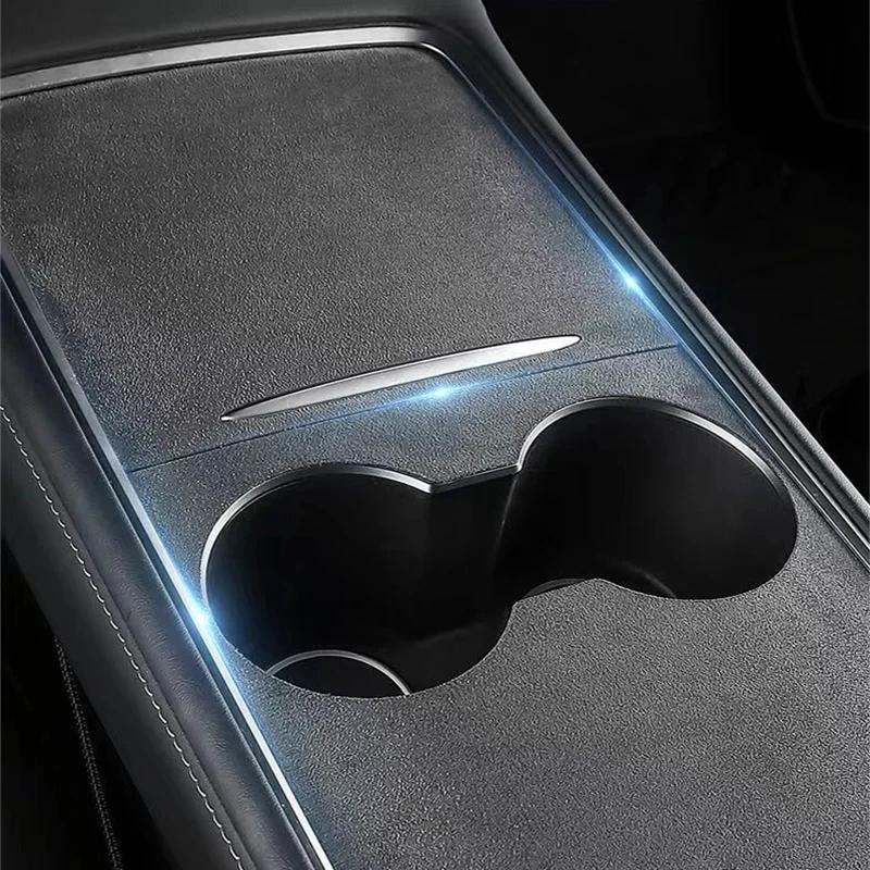Suede Center Console Protector Cover For Model 3 Model Y Sticker Anti Scratch Fit Highland Interior Trim Panel Accessories