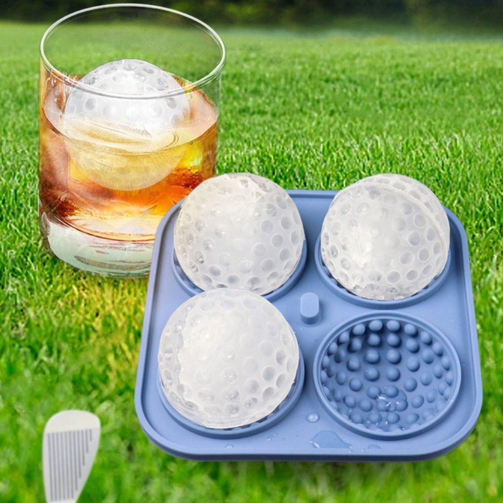 4 Compartments Ice Cube Tray Silicone Sphere Ice Mold DIY Chocolate Mold  Summer