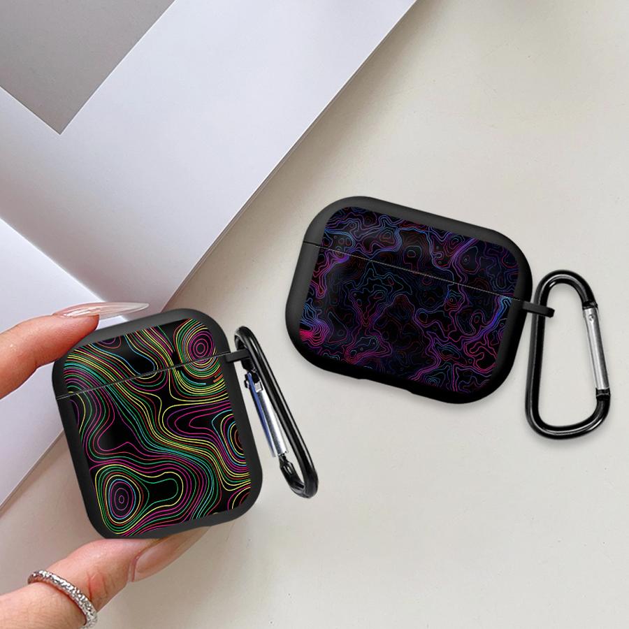 Чехол для наушников Cover Case Для Airpods Pro2 4 1 Pro 3 Pro3 2 Цветной Вихрь
