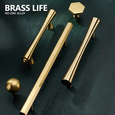 BRASS LIFE рифленые ручки для мебели, длинные круглые, современные ручки для шкафа, комода, ящика для обуви, ручки для винного бара
