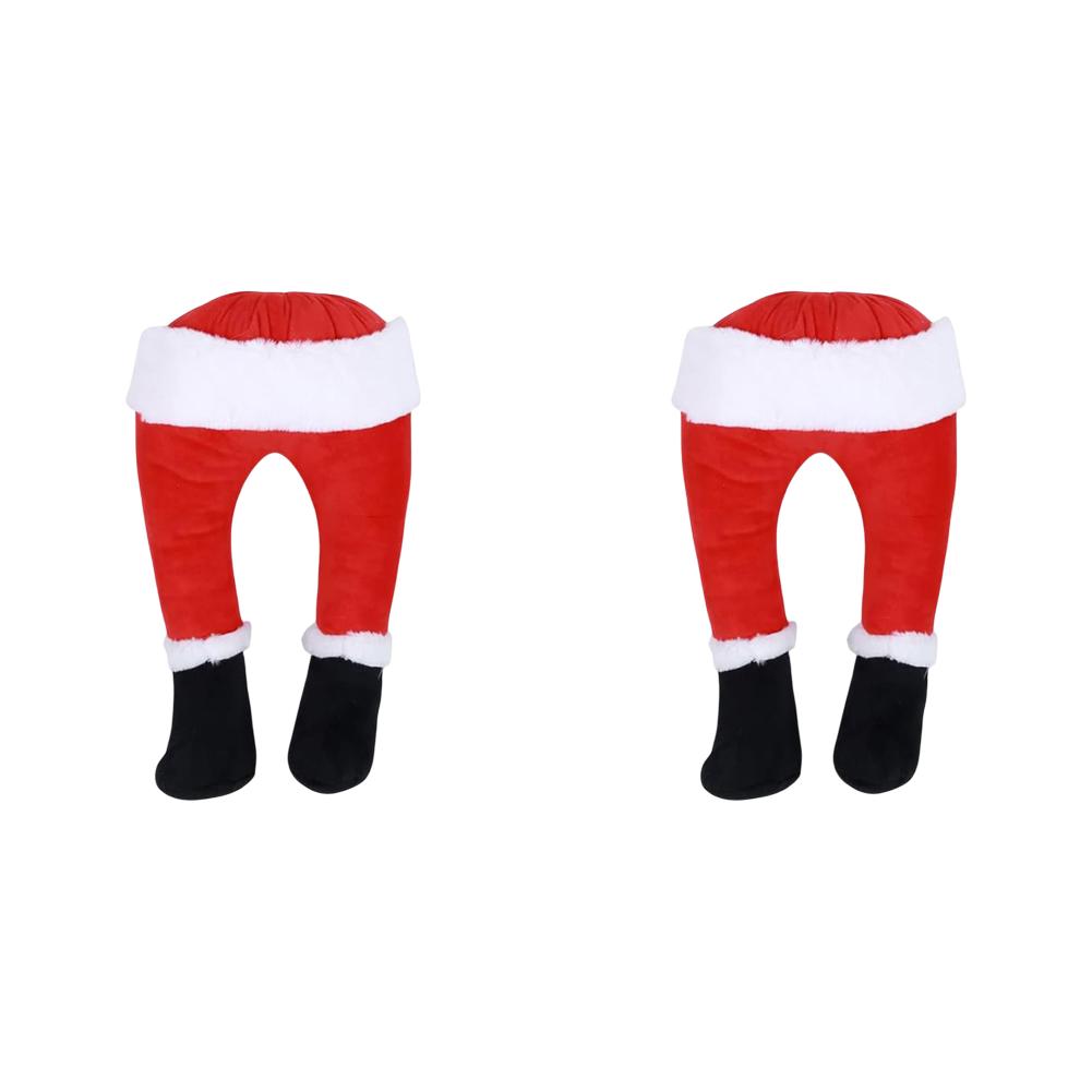 Christmas Elf Leg Decoration Xmas Tree Decoration Props Santa Claus Green Artificial Leg Children's Gift Christmas Home Decor