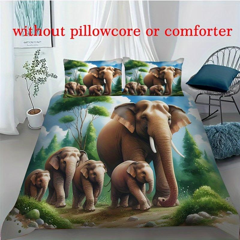 3pcs Elephant Dreamcatcher Duvet Cover Set - Soft, Comfortable, Breathable, 3D Digital PrintingNo Core Bedding Set Decoration