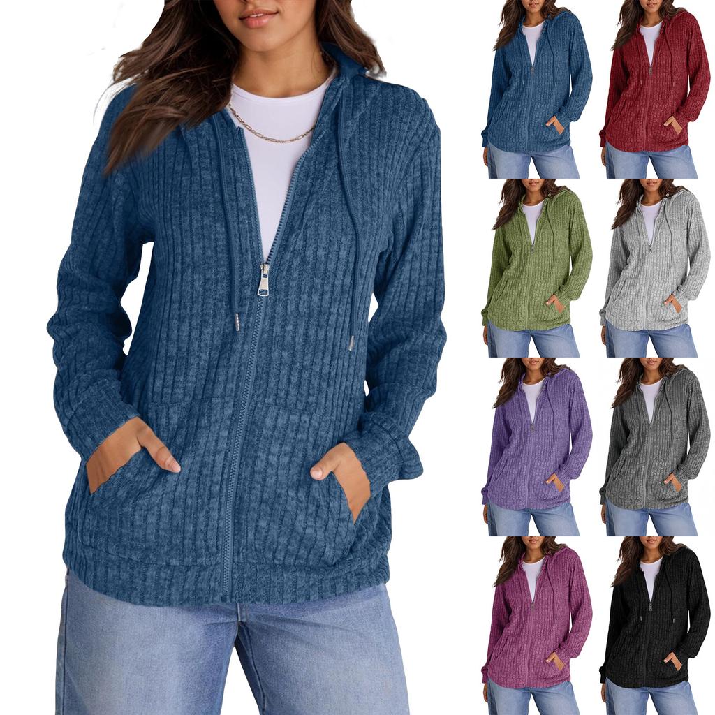 Hoodies For Women Trendy Tops Casual Fall Fashion Long Sleeve Sweatshirt With Pockets Pullover Lightweight
