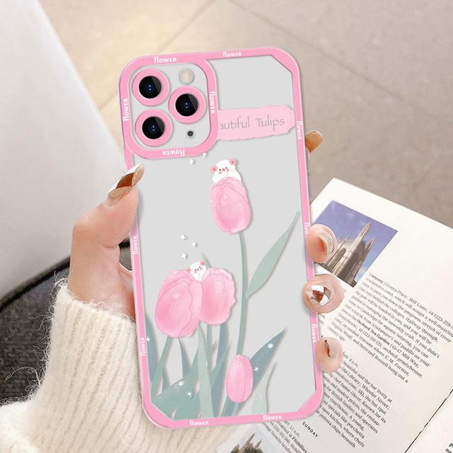 Чехол Ins Love Heart с рисунком для Iphone 14, силиконовые чехлы Funda Iphone 11 12 13 Pro Max 7 Plus 8 X Xs Max Se 2022 Xr, чехол