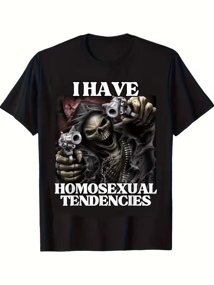 Cool Skeleton Warrior T-Shirt with Bold Text Print Unisex Oversized Fit Breathable Fabric for Daily Wear