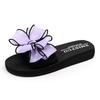 Обувь Holfredterse для женщин, сандалии 2022, женские летние тапочки, плоские домашние туфли на танкетке, большие размеры 40 41 42, бант 7109W