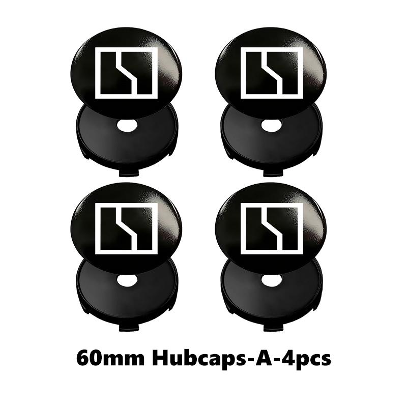 AAZN1 4Pcs 56mm Car Wheel Hub Center Cap Aluminum Metal Logo Sticker For Zeekr X 001 009 007 7X 2022 2023 2024 EV 2021-2023 Krypton