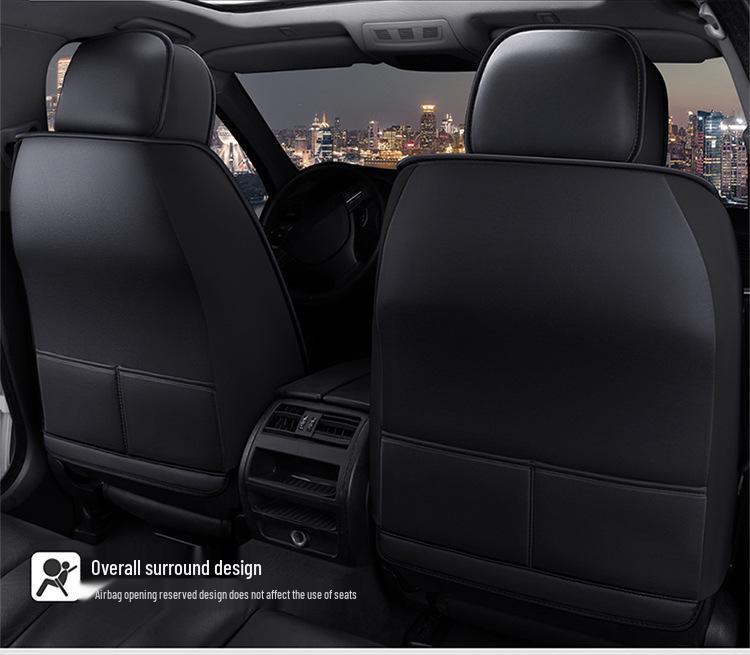 Universal Leather Car Seat Cushion - Washable, All-Season, Easy Care