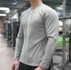 Men New Fitness Jacket Zip Cardigan Stretch Breathable Outdoor Golf Top Gym Jogging Sports Long Sleeve Muscle Fit Shirt Costume