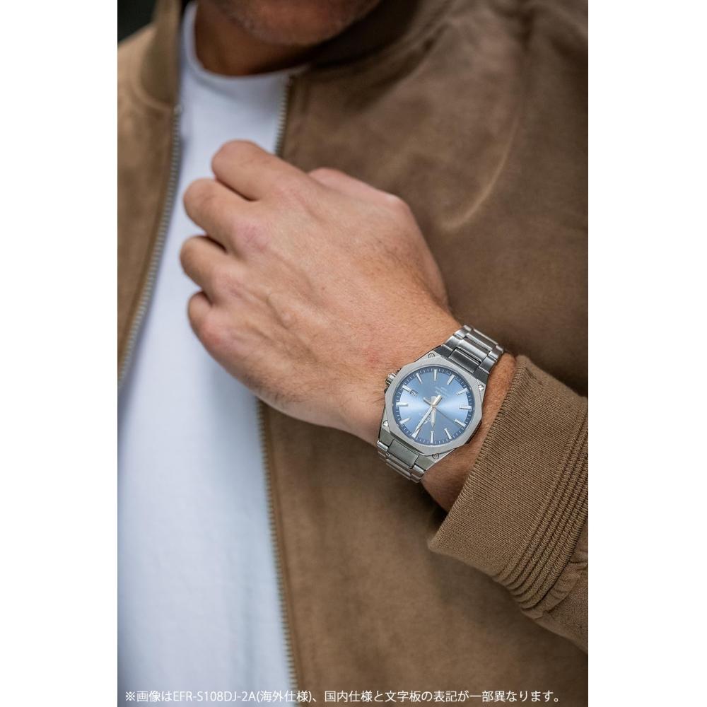 EDIFICE [Casio] Часы сапфировое стекло EFR-S108DJ-2AJF мужские серебристые