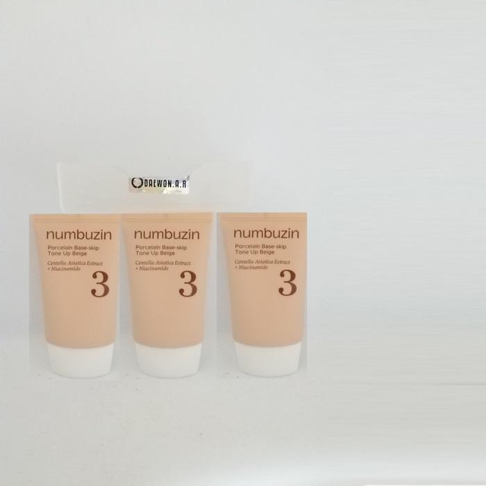 NUMBUZIN Нет. 3 керамических текстурирующих подушечки Tone-Up Beige SPF50+ PA++++, 50 мл 2+1 (3 всего) (42932197)