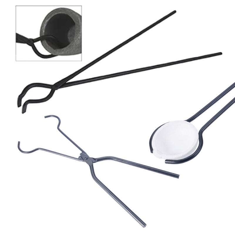 Crucible Tongs Melting Casting Furnace Refining Silver Copper Scrap Jewelry Making Tool Melting Furnace Holder Clamp