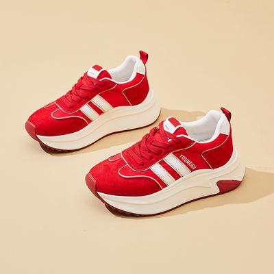 Новые женские кроссовки, модные спортивные одинарные кроссовки на толстой подошве