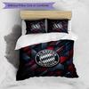 Bayern Munich Pattern Printed 3PCS Bedding Set Soft Skin-Friendly Washable Duvet Cover & Pillowcases Set All Season Bedroom