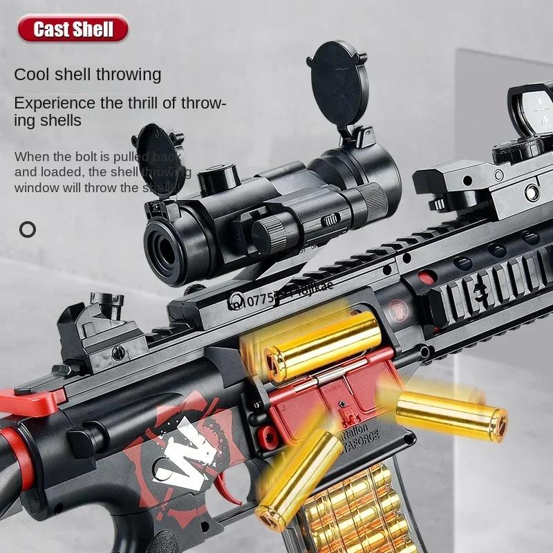 Новая модель M416 полностью автоматический пистолет для метания мягких пуль электрический комбинированный ручной автоматический игрушечный пистолет для метания пуль