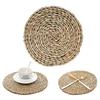 Table Placemat Cattail Wear-resistant Handwoven Grass Placemat Heat Resistant Table Mat for Home