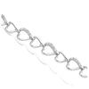 [H2660] - Silver Bracelet 'Love' White Silver (rhodium Plated) - 9 Mm