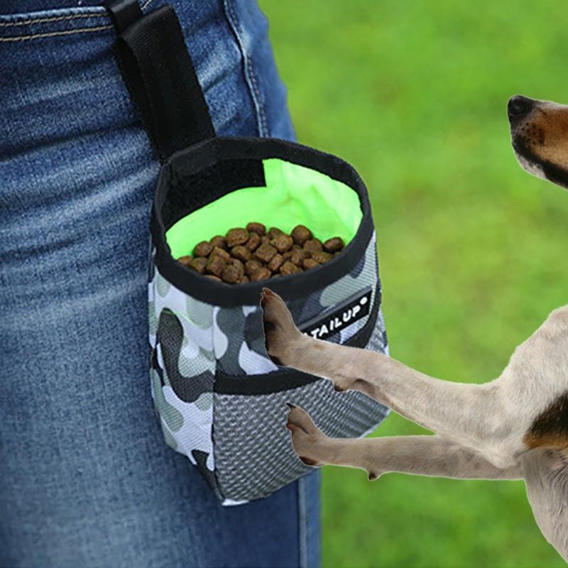 Pet Dog Puppy Training Treat Snack Bait Pocket Pouch for Obedience Agility - Pet Feed Food Bag with Reward Pocket Waist Bag