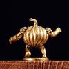 Мини Ретро Латунная Статуэтка Воина Тыквы Креативная Фигурка Тыквенного Монстра Скандинавский Щит Солдат Домашнее Украшение Настольное Украшение
