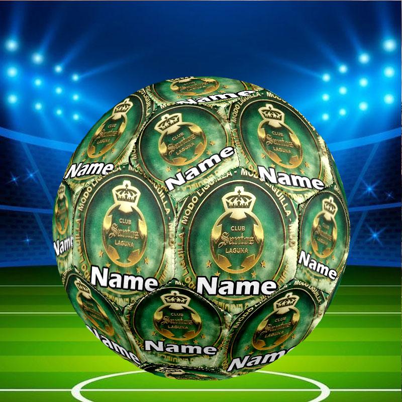 Custom Name Personalized Club Santos Laguna Print Size 5 Soccer Ball Training & Match Football, for Team, Kicking, Gift for Football Enthusiasts