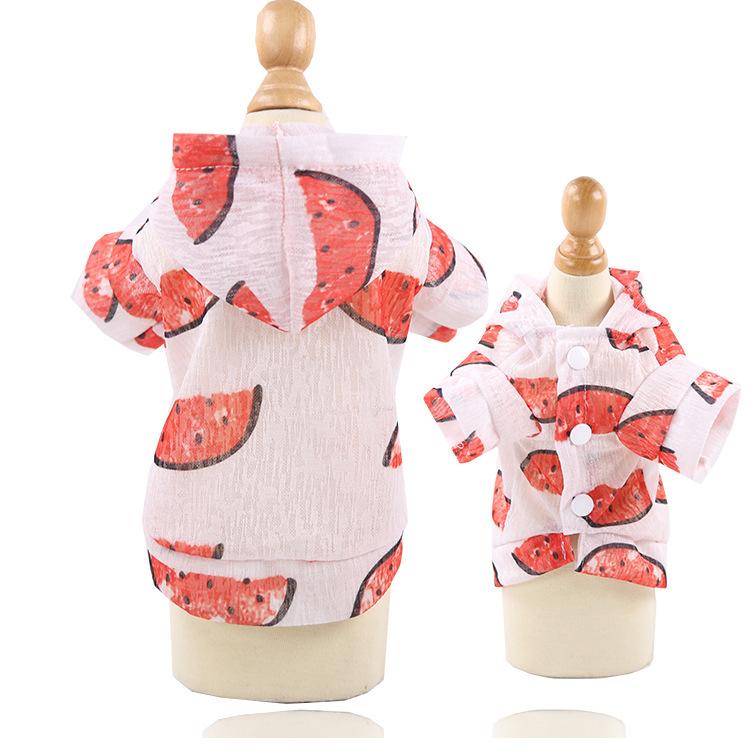 Весна/лето дышащая одежда для кошек и собак солнцезащитный жилет с капюшоном товары для животных маленький средний плюшевый мишка для собак Bigbear