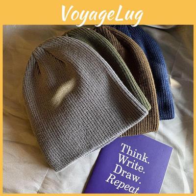 Винтажная вязаная зимняя шапка из толстого теплого акрила для мужчин и женщин