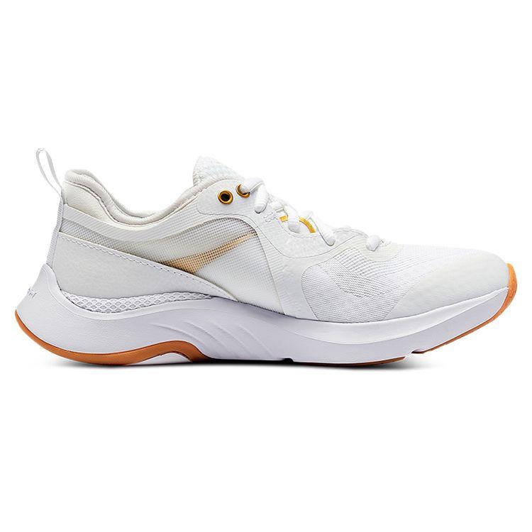 Under Armour Женские кроссовки HOVR Omnia Metallic White Metallic Gold Luster 3025833-100