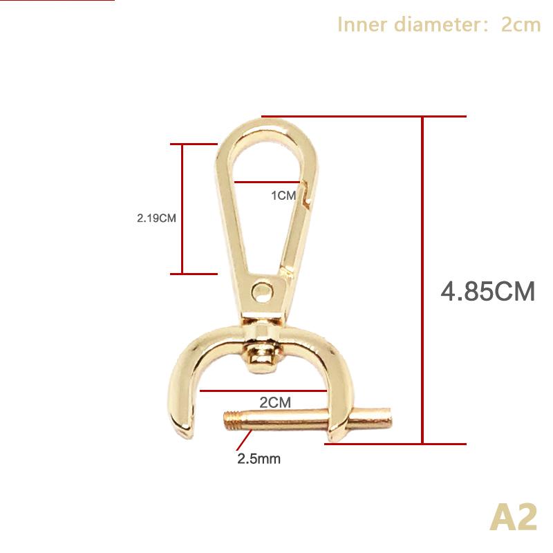 Diy Metal Detachable Snap Hook Trigger Clips Buckles For For Leather Craft Bag Strap Buckles Handle Shoulder Webbing