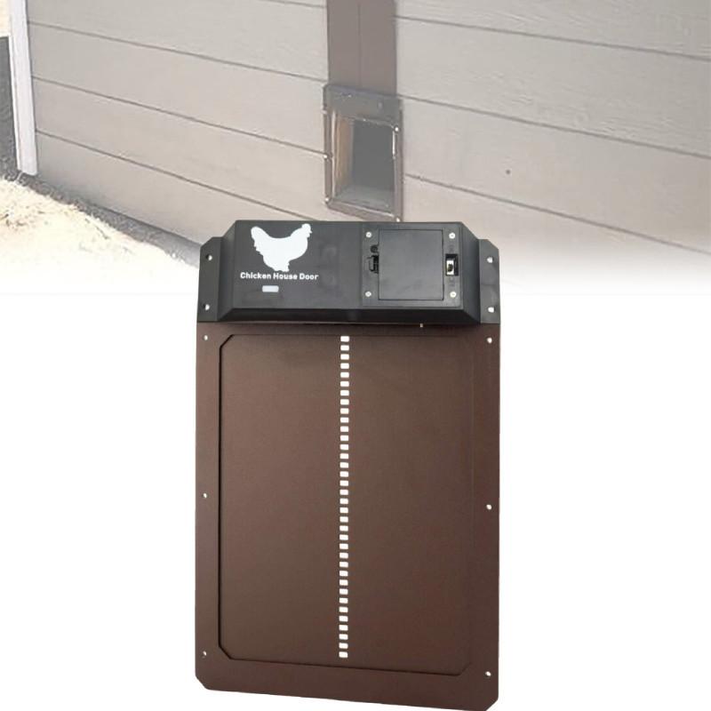 Автоматическая дверь курятника с датчиком света для легкого ухода за птицей