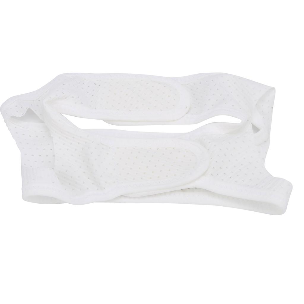 AntiSnoring Chin Strap Unisex Stop Snoring Mesh Breathable Strap Jaw Support Belt Bandage(White )