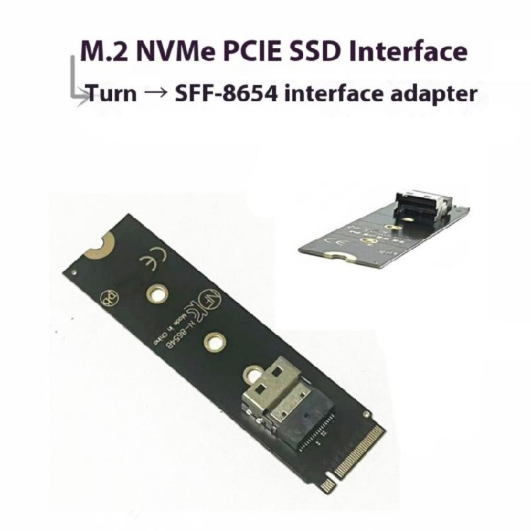 Настольная PCIe M.2 NVMe адаптер-карта к порту SFF-8654 для передачи данных PCIe NVMe карта-конвертер Замена для ПК