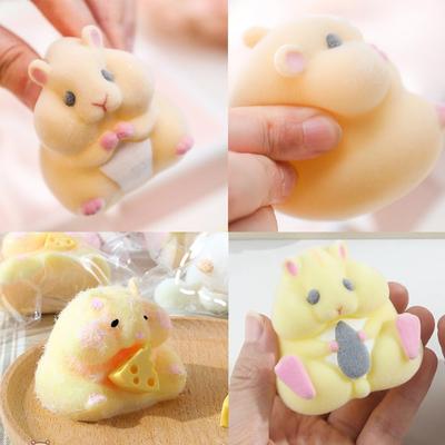 4 шт. Маленькая 3D силиконовая форма в виде хомяка, форма для животных, форма для ароматерапевтических свечей, форма для десертной муссовой пироги, для выпечки, брауни, желе, трюфелей, пудинга, фруктового льда