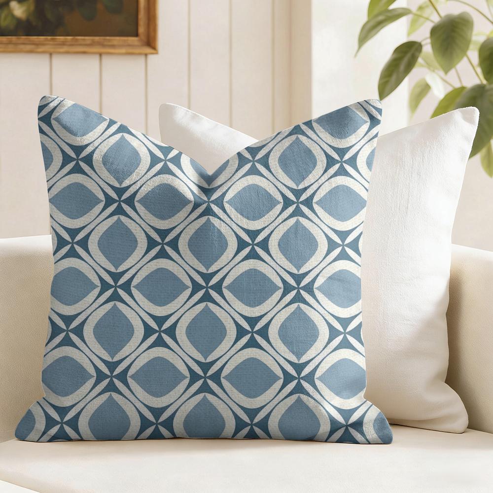 Symmetrical pattern Cushion Cover Natural Linen Pillow Cover DoubleSided Print Cushion Cover for Sofa Home Decor