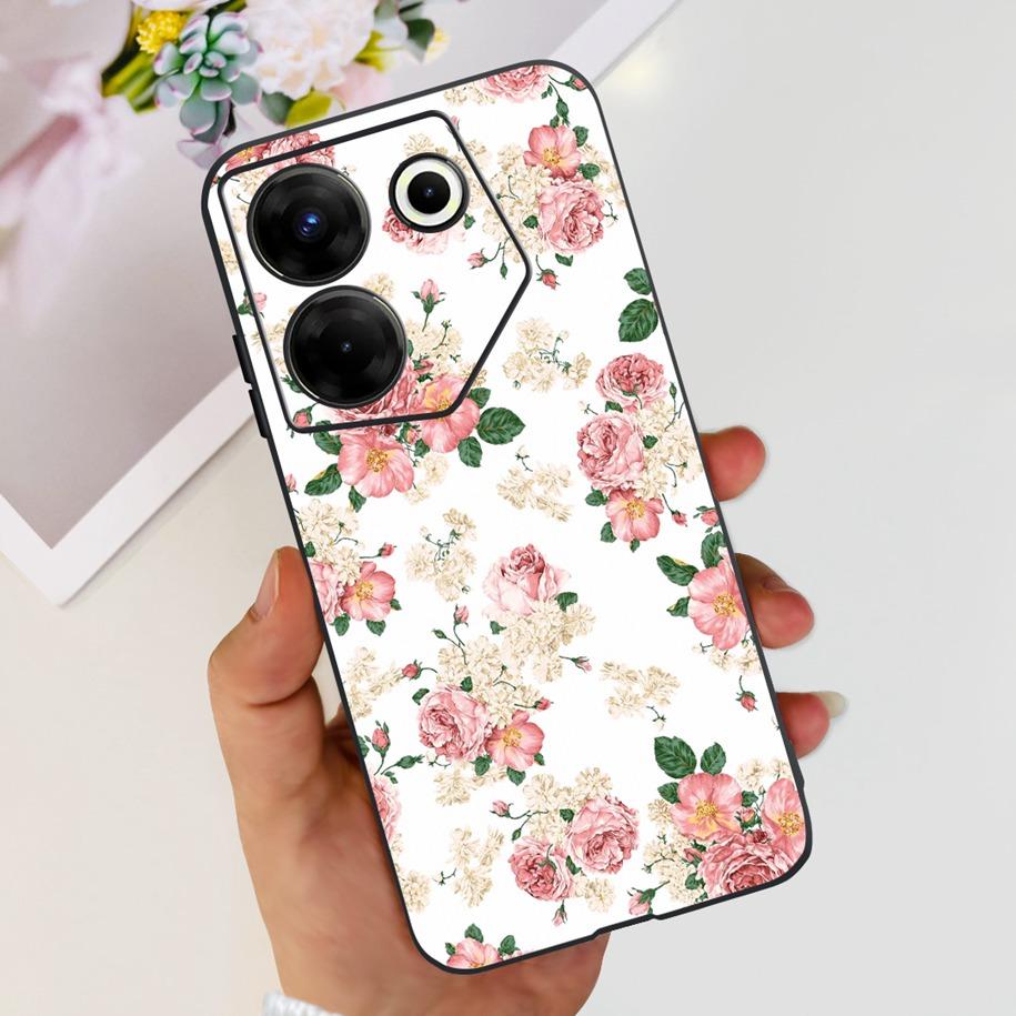 Чехол для Tecno Camon 20 Pro 5G Мраморная крышка для Tecno Camon 20 Бампер Мягкие силиконовые чехлы для телефона Для Camon20 Pro CK8n CK7n Fundas