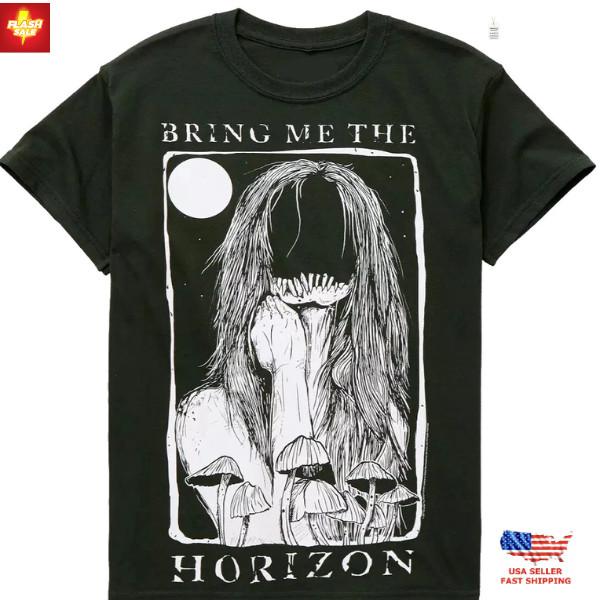 New Arrival Bring Me The Horizon Mens T-shirt - BMTH Faceless / Mushrooms - Band Unisex T-Shirt