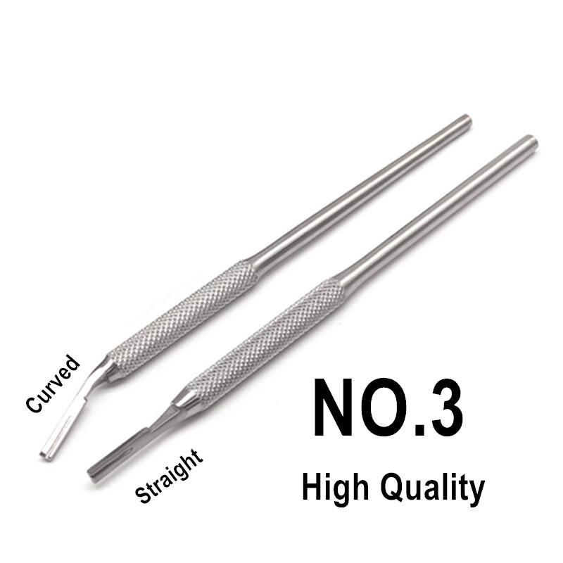 Ручка стоматологического скальпеля № 3 и № 4, ручка лезвия стоматолога, рукоятка для полости рта, хирургический инструмент, инструменты для стоматолога из нержавеющей стали