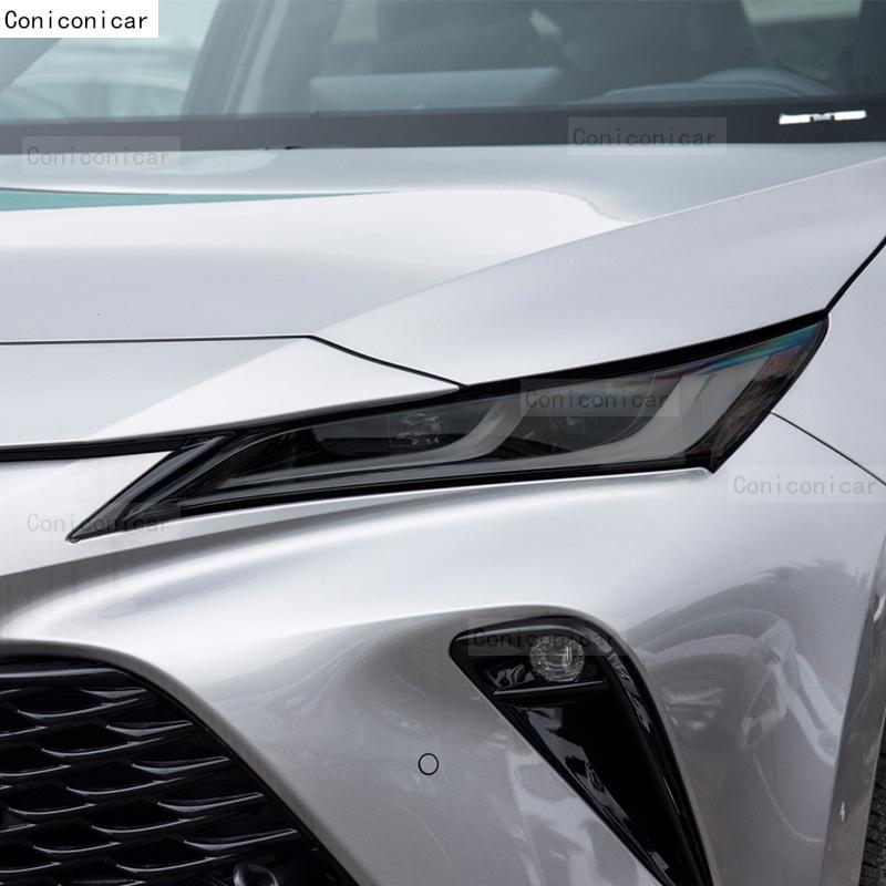 Car Headlight Protection Smoked Black Tint Anti-Scratch Protective Film TPU Stickers For TOYOTA VENZA - Accessories