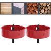 2pcs 115mm / 4.5in Bi-Metal Hole Saw 105mm / 4.1in Drill Bit Hole Saw HSS Hole Cutter  For Wood