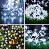 Солнечные декоративные огни уличные водонепроницаемые 8 режимов огни цветущей сакуры рождественское украшение для сада и вечеринки