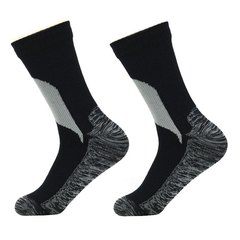 Unisex Mid Calf Ski Socks, Nylon Breathable Sweat Absorbent Winter Sports Socks for Men Women, 168N Terry Knit Thermal Socks