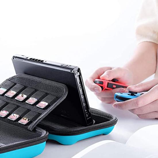 Compatible with Switch OLED Switch dedicated carrying storage EVA full large game card accessory for can store small convenient to blue models, case,