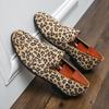 2024 Loafers Shoes Men Leopard Fashion Mens Casual Shoes Comfy Brand Business Driving Men's Shoes Moccasins Male Dress Loafers