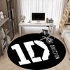 One Direction Office Round Area Rug,  Under Office Chairs Bedroom Living Room Home Decor a0908178