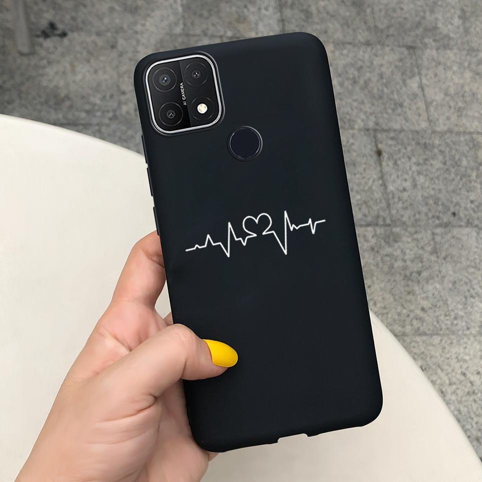 For OPPO A15s Case Black Cool Soft TPU Funda Phone Case For OPPO A15 CPH2185 Cover Silicone Back Cover For OPPOA15s CPH2179 Capa