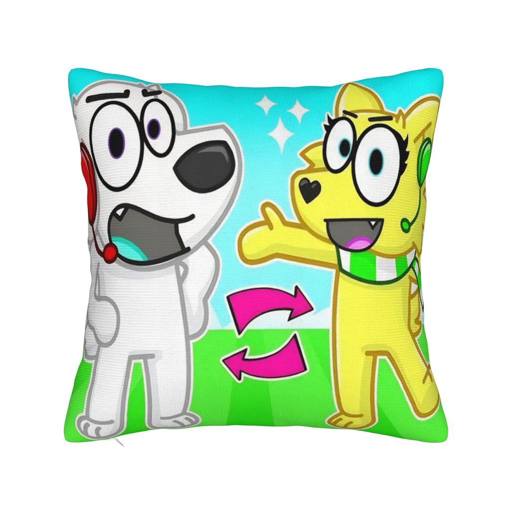 Tylers And Snowi Gaming Pillowcase Stuff Printed Cushion Cover Decorative Throw Pillow Case Cover Home Multi Size