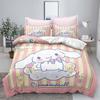 Home Textile Three-Piece Big-Eared Dog Cartoon Digital Printing Quilt Pillowcase Bedding