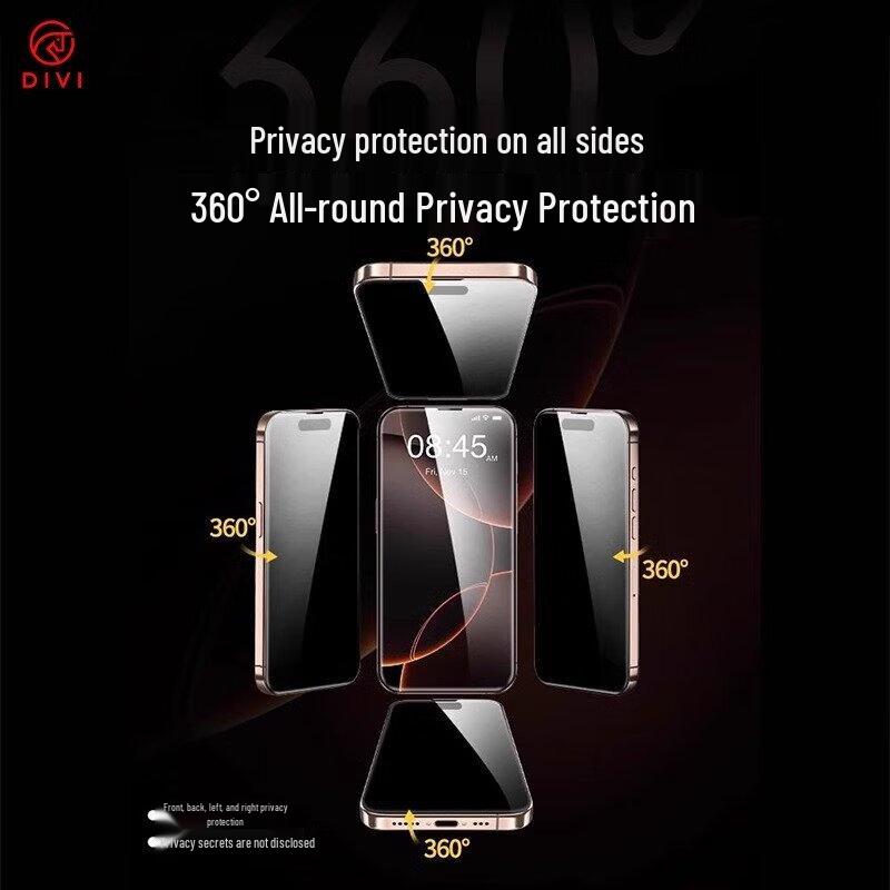 DIVI 360° Privacy Tempered Glass Screen Protector for iPhone